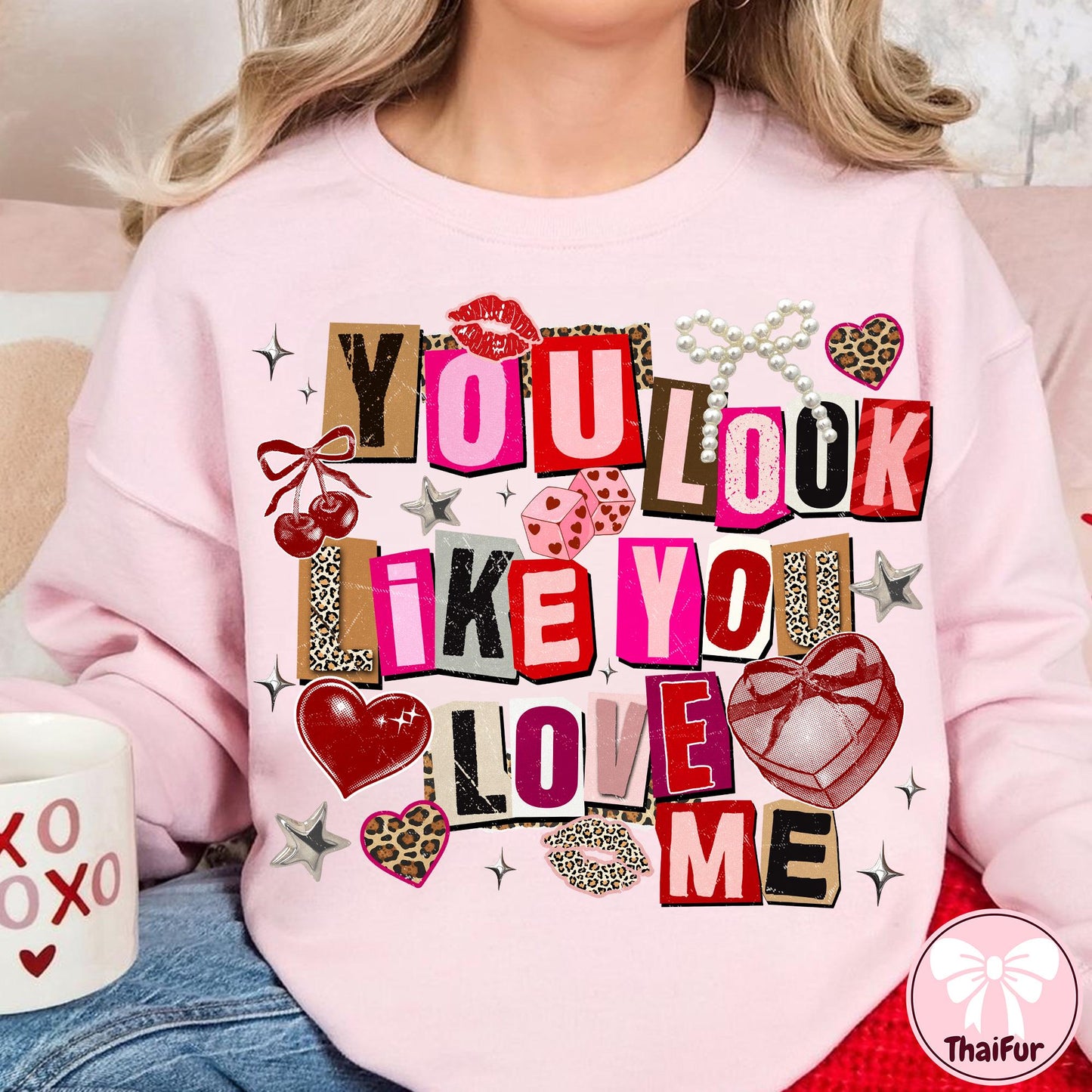 Coquette You Look Like You Love Me PNG