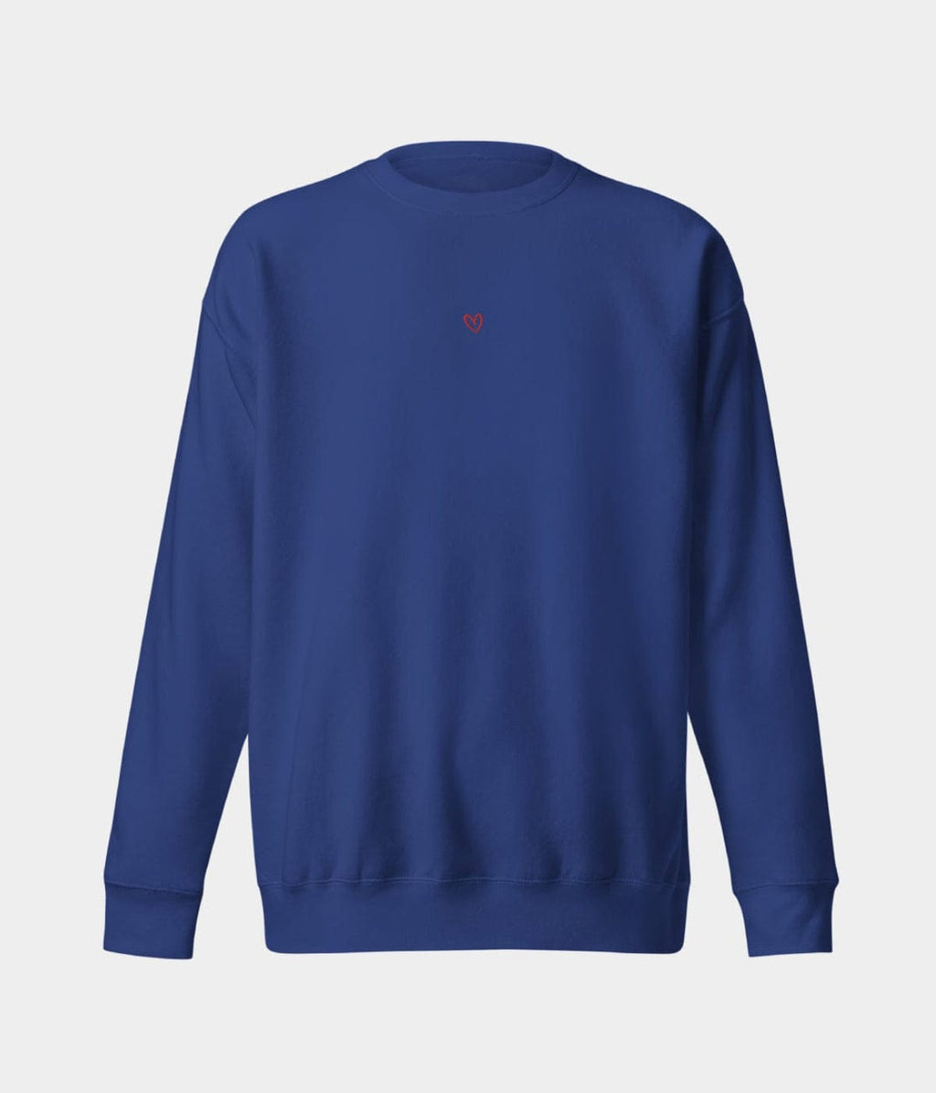 DRAWN HEART SWEATER.