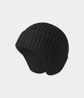 KNIT EARMUFF BEANIE.