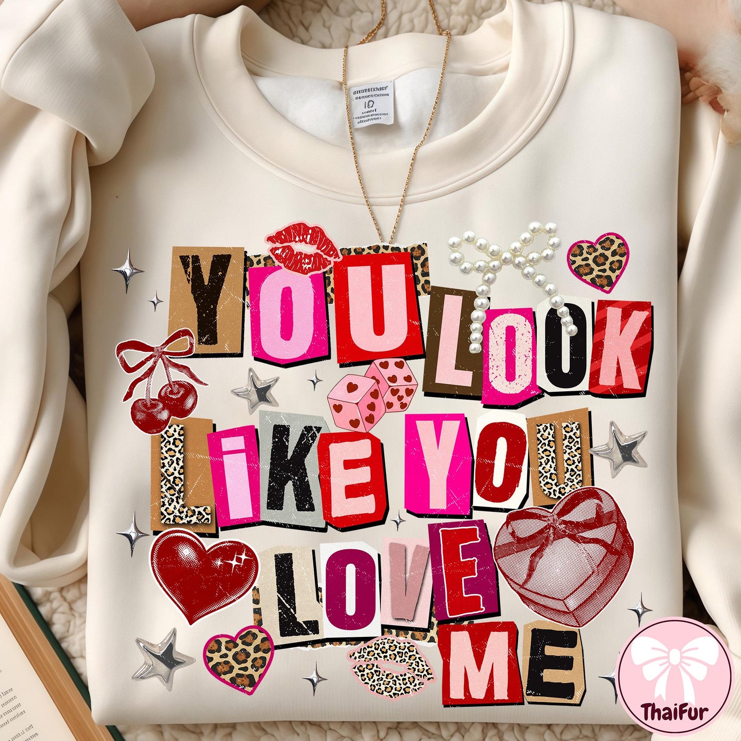 Coquette You Look Like You Love Me PNG