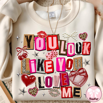 Coquette You Look Like You Love Me PNG