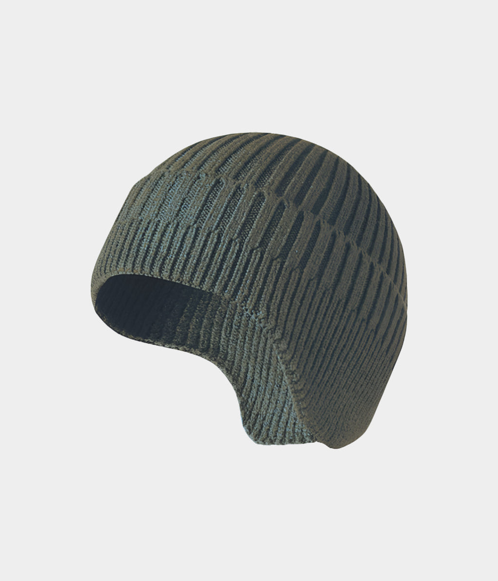 CABLE EARMUFF BEANIE.