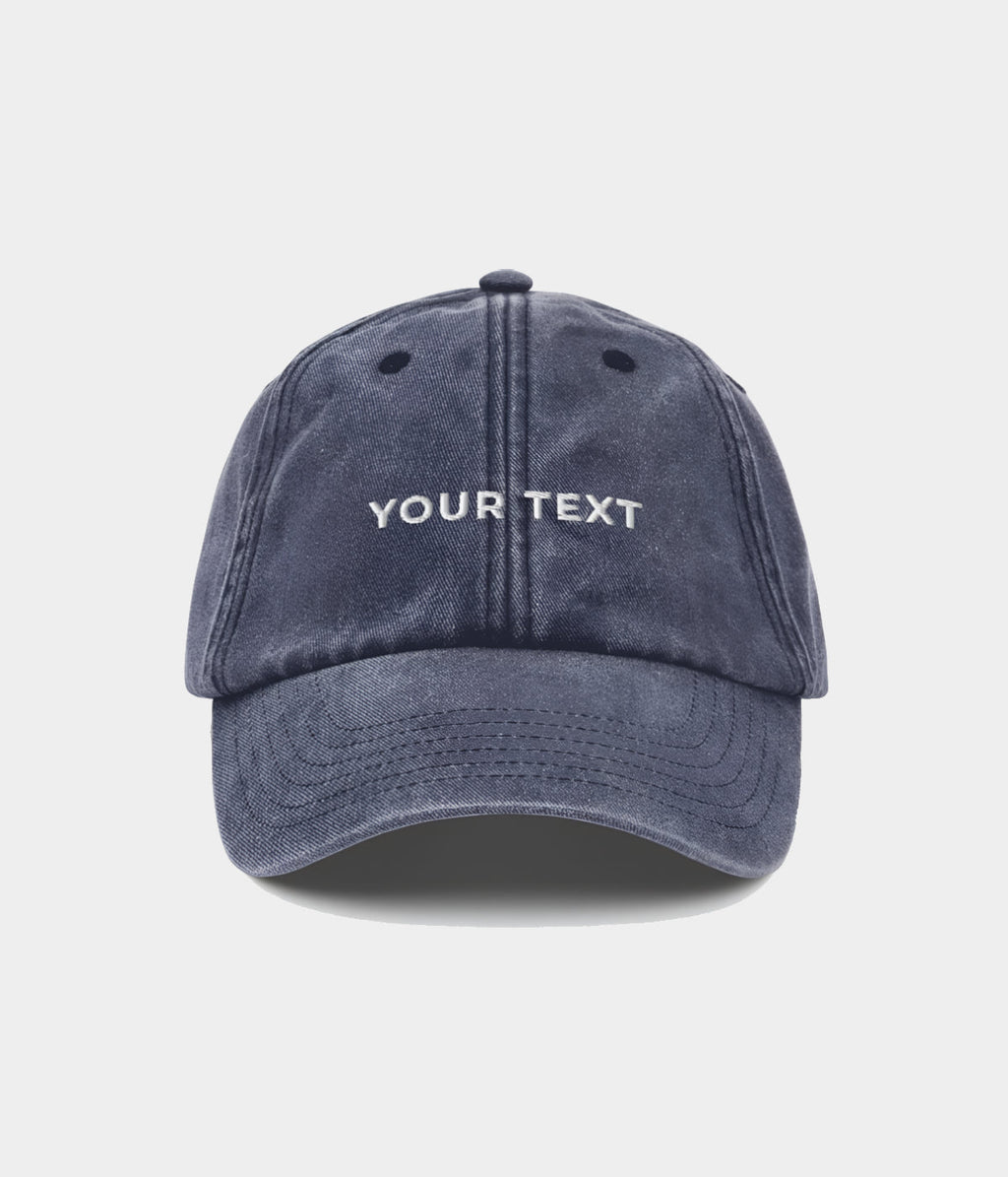 CUSTOM WASHED CAP.