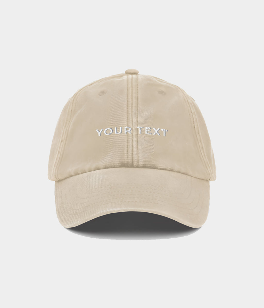 CUSTOM WASHED CAP.