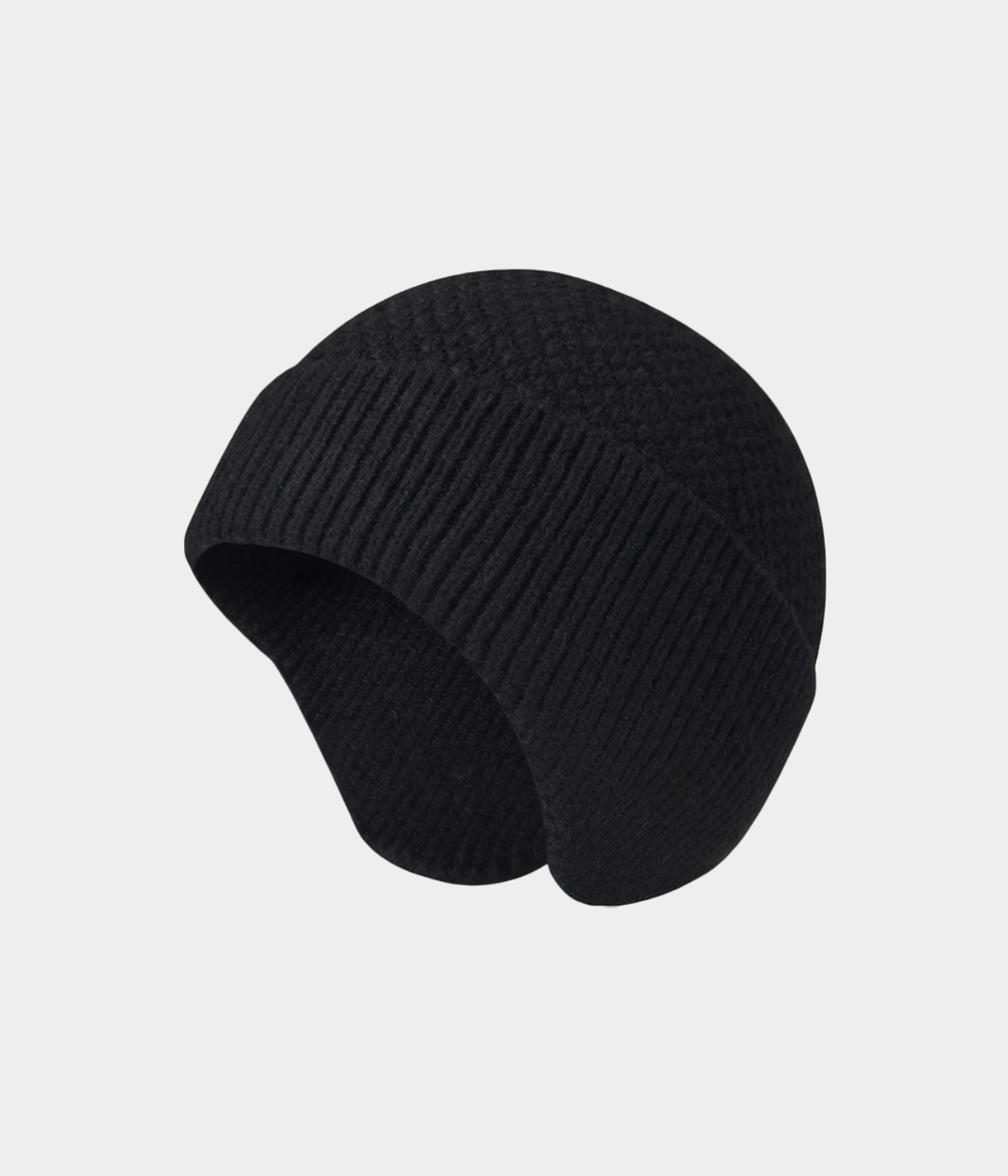 PATTERNED EARMUFF BEANIE.