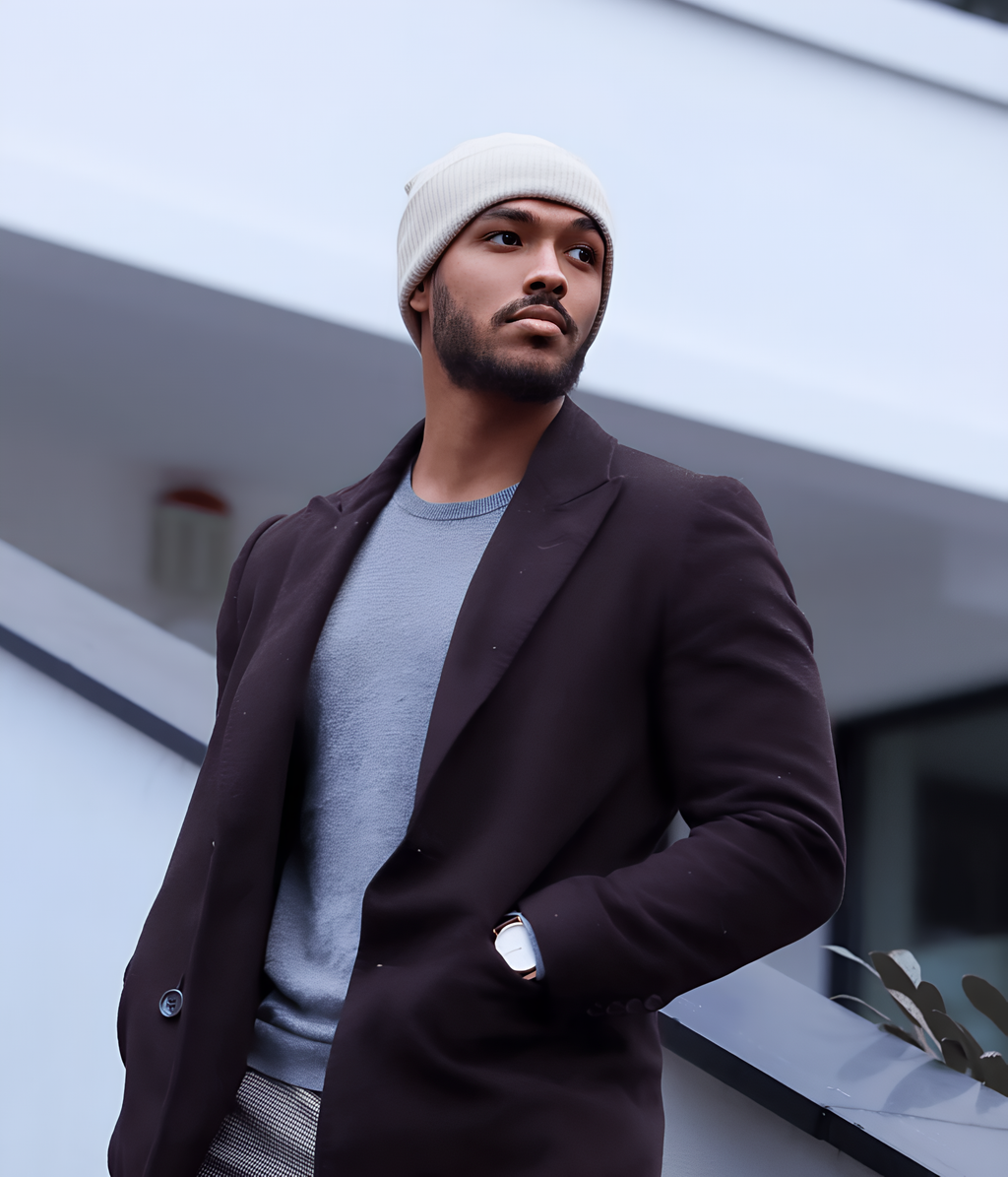 CABLE LOGO BEANIE.