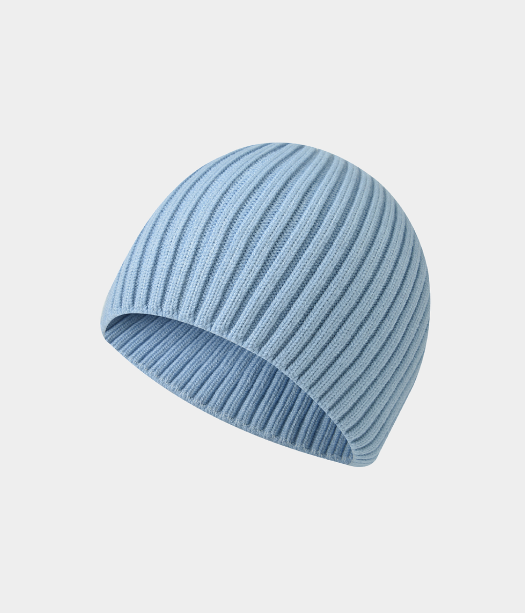 RIB KNIT BEANIE.