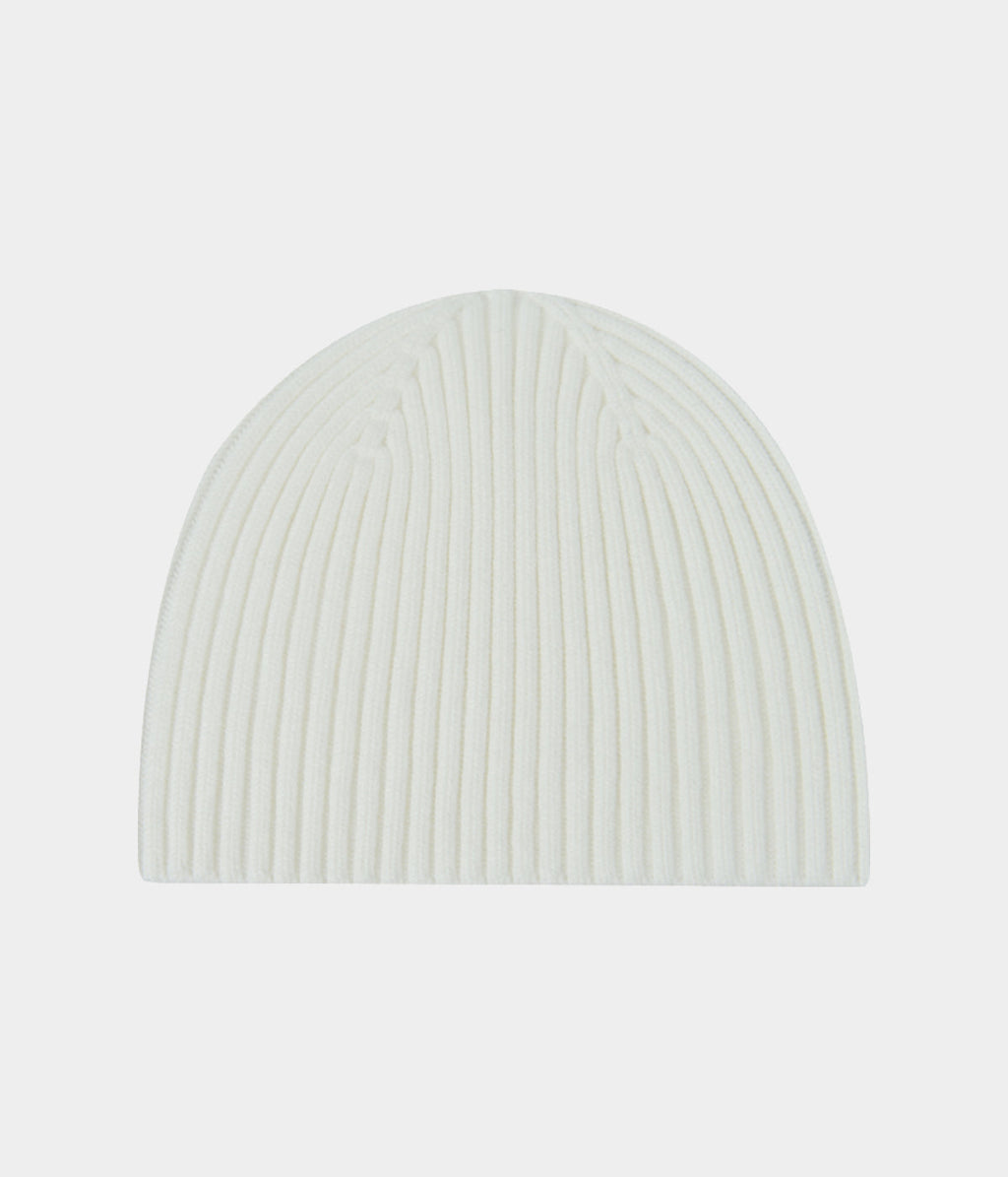 RIB KNIT BEANIE.