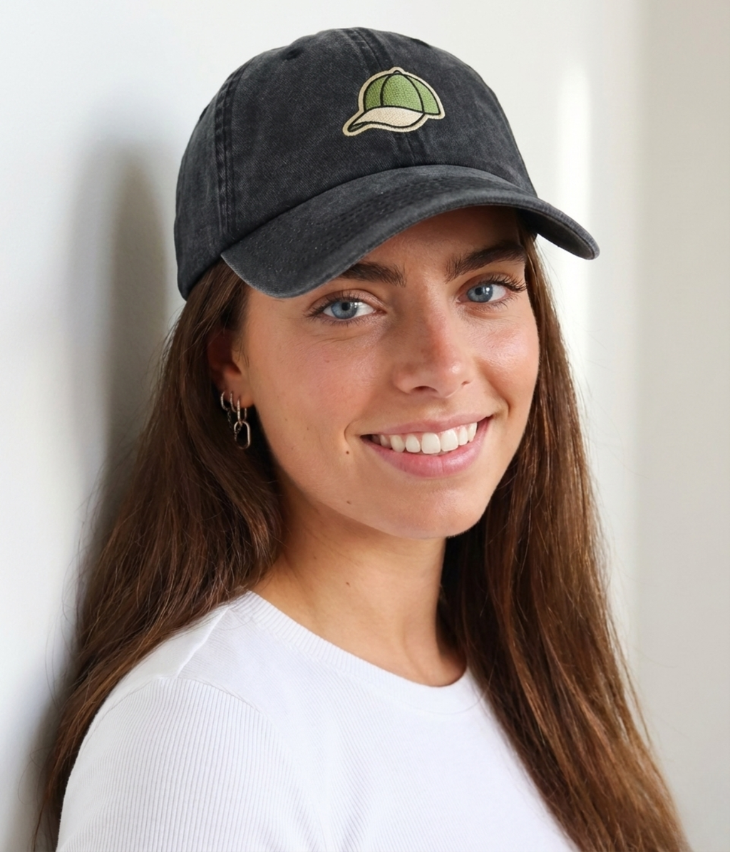 WASHED CAP ON CAP.