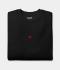 DRAWN HEART SWEATER.