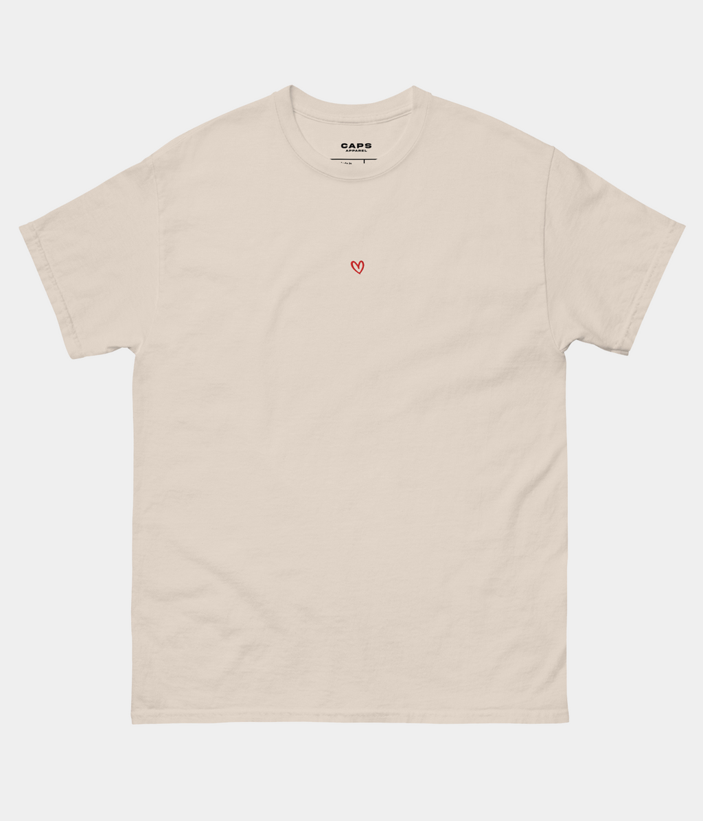 DRAWN HEART TEE.