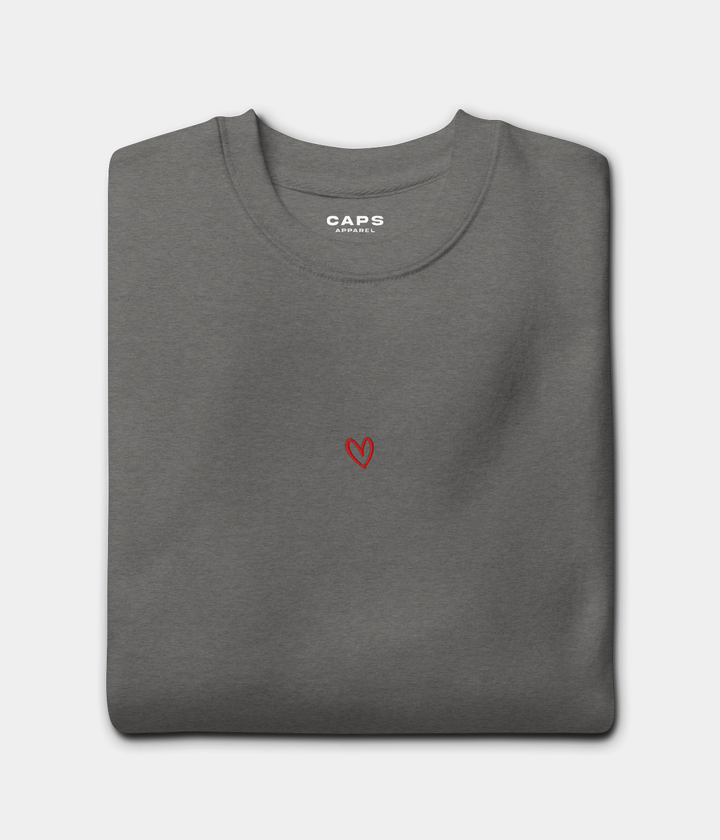 DRAWN HEART TEE.