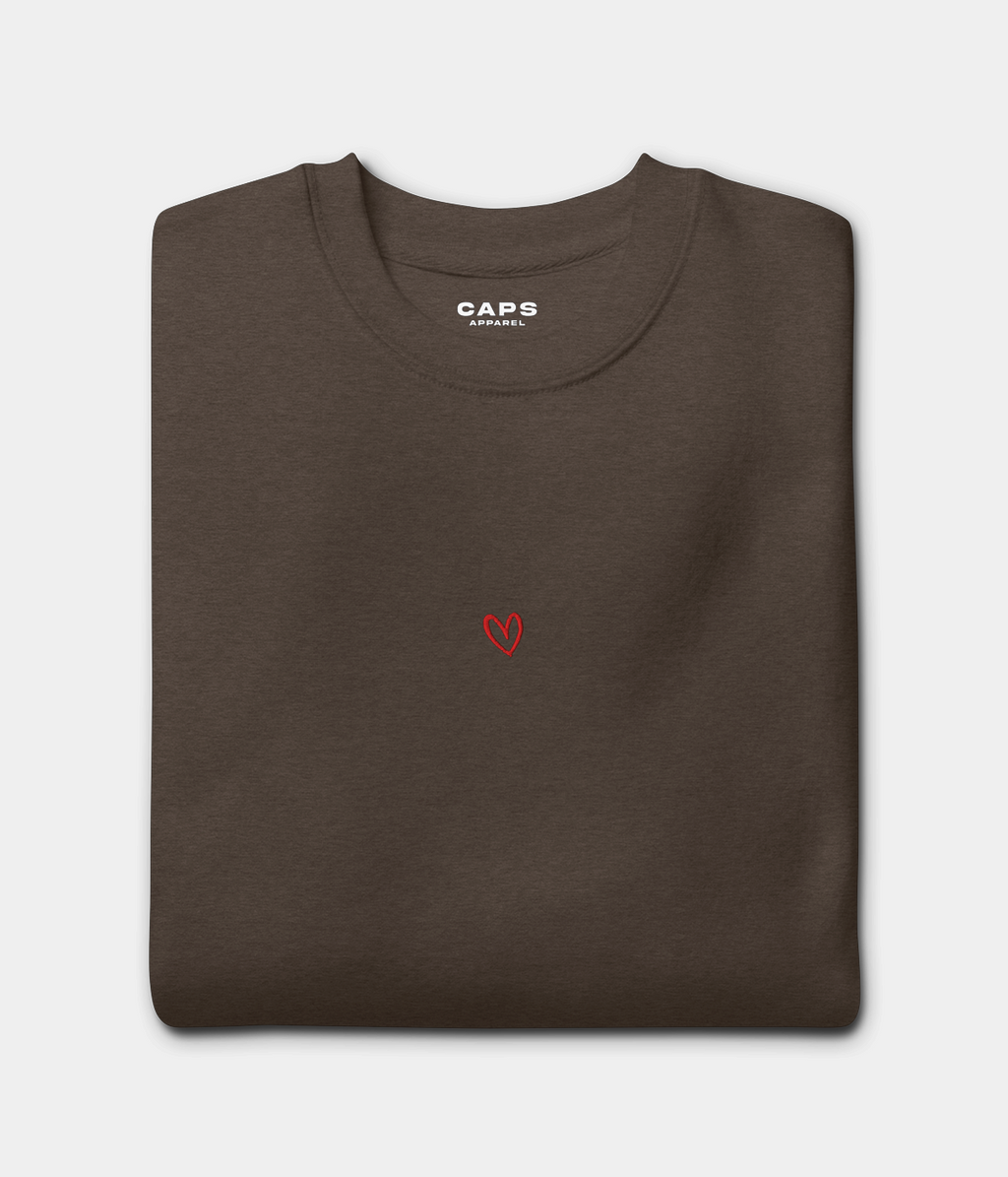 DRAWN HEART TEE.