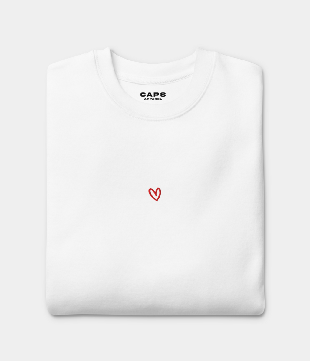 DRAWN HEART TEE.
