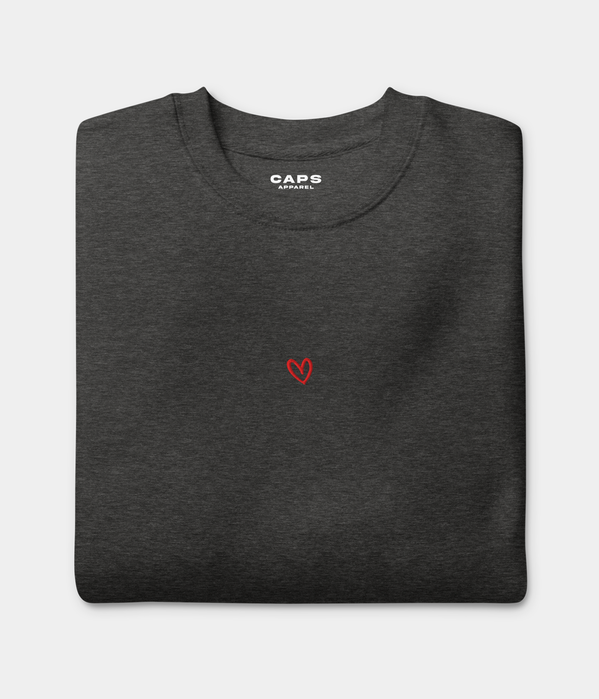 DRAWN HEART SWEATER.