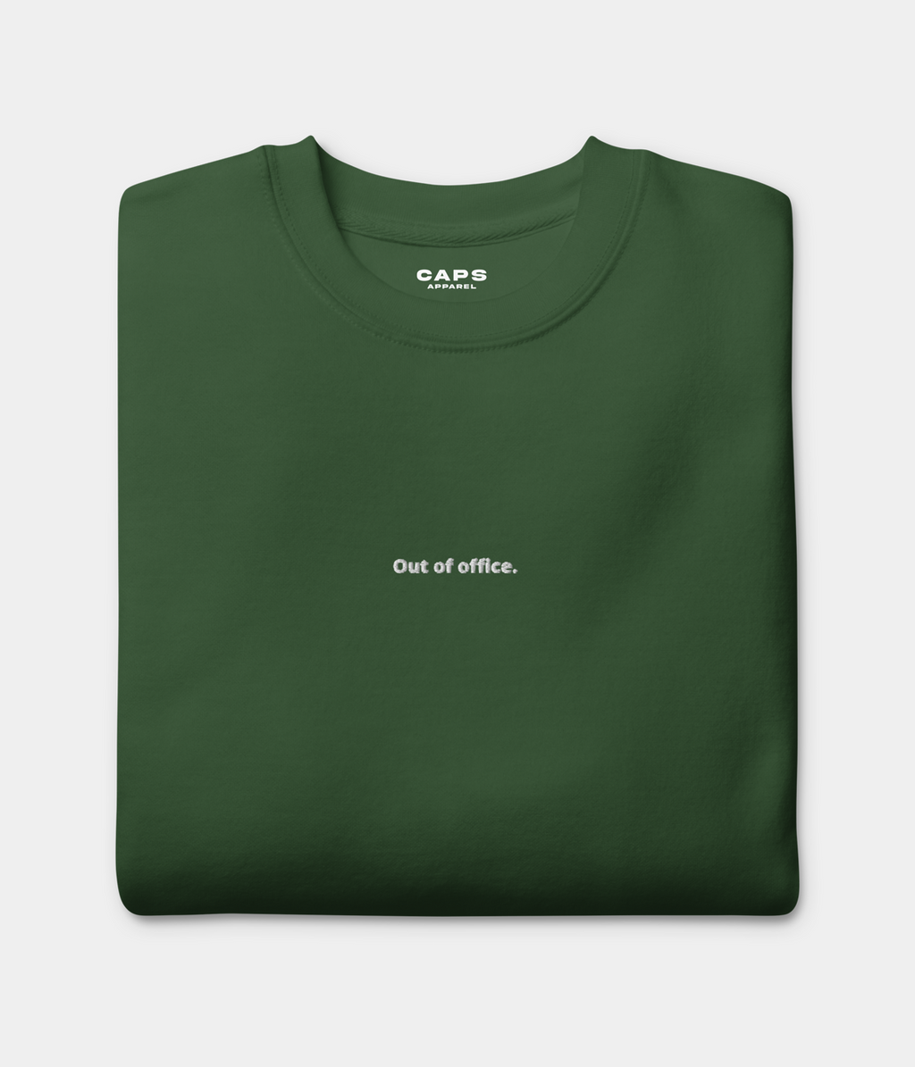 OUT OF OFFICE SWEATER.