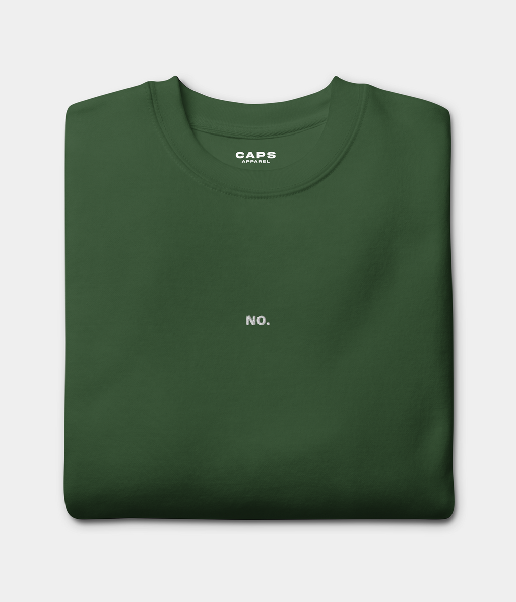 NO SWEATER.