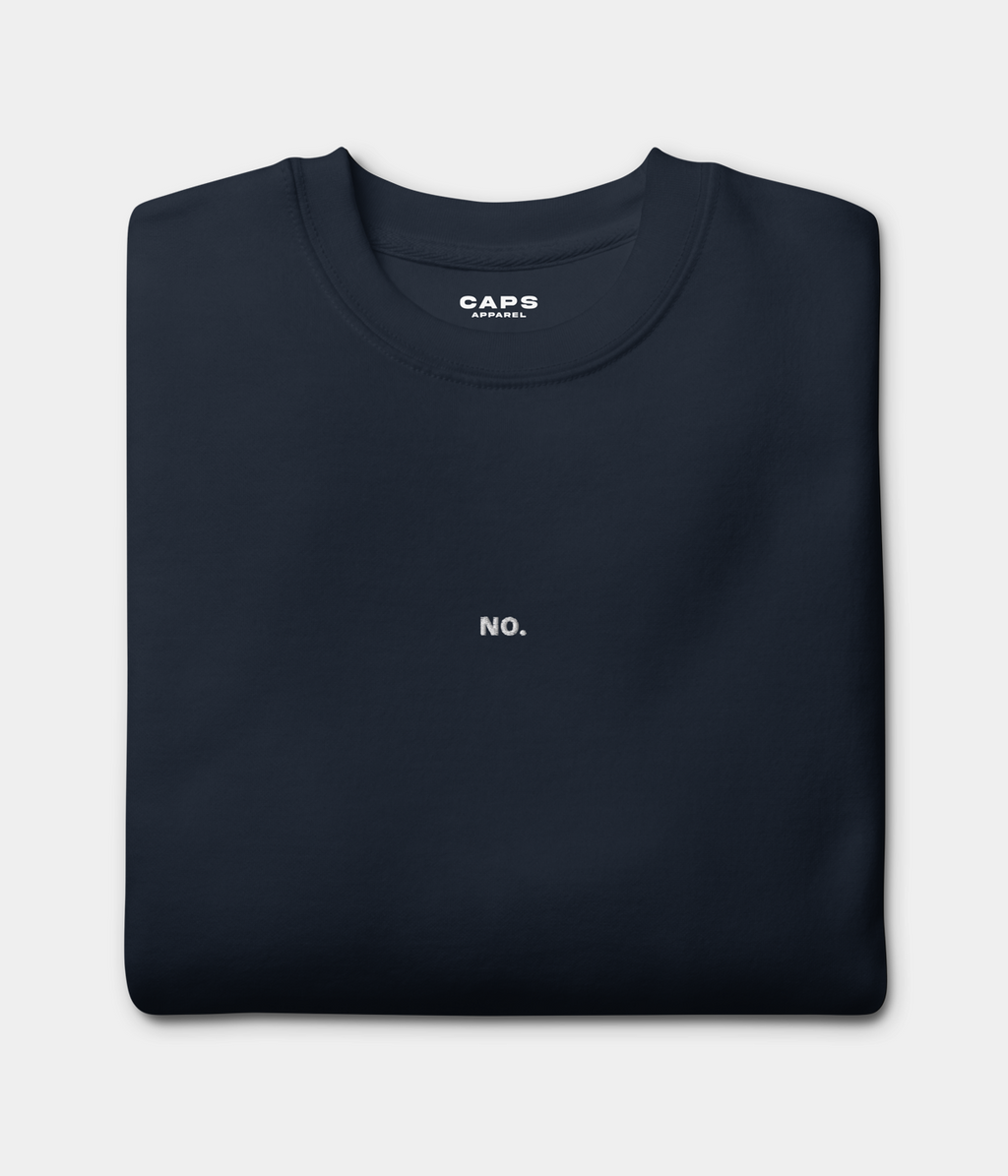 NO SWEATER.