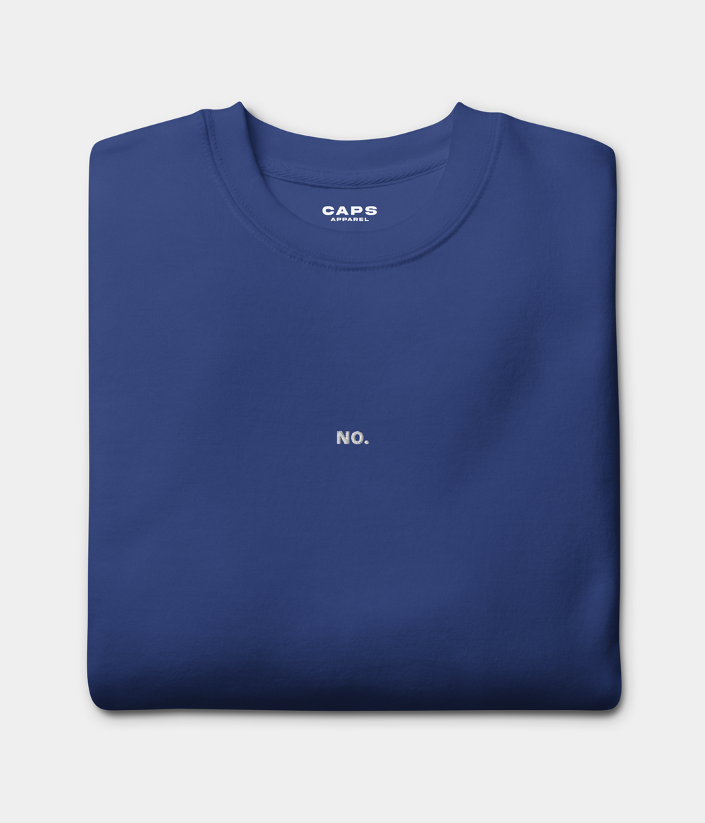 NO SWEATER.